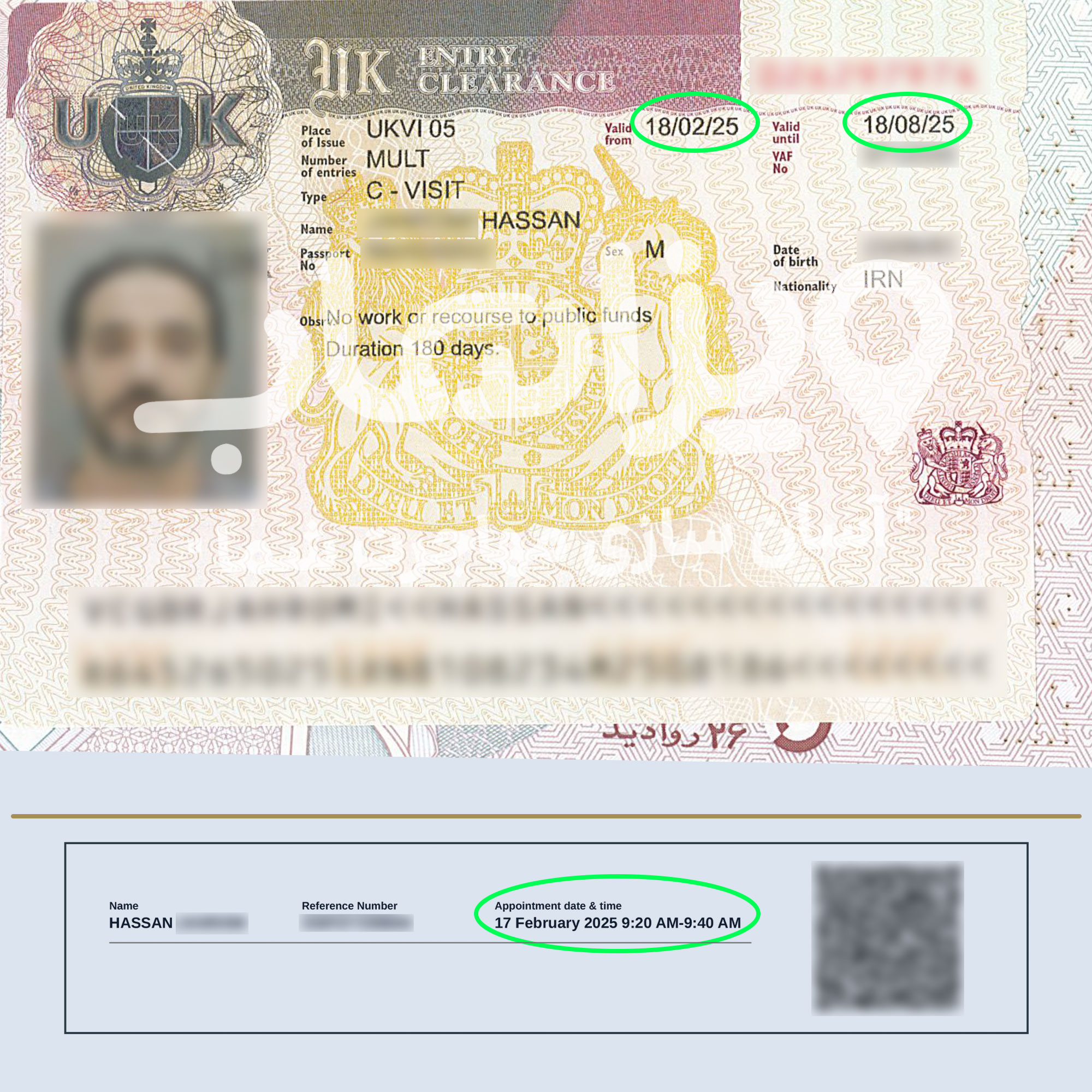 ویزای ۶ ماهه توریستی انگلیس
